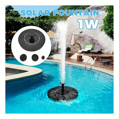 Solar Bird Bath Fountain Pump for Garden & Pond 1W