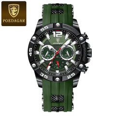Luxury Waterproof Men's Military Sports Watch with Luminous Feature