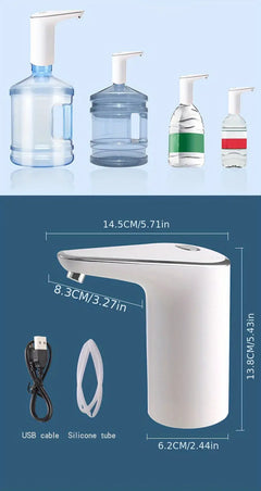 Portable Electric Water Bottle Pump for Home & Travel
