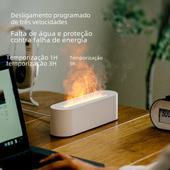 Creative Colorful Flame Aroma Diffuser and Humidifier