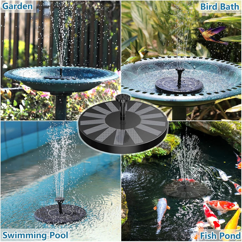 Solar Bird Bath Fountain Pump for Garden & Pond 1W