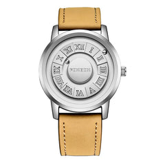 Magnetic Rolling Ball Men's Creative Watch with Edge Design