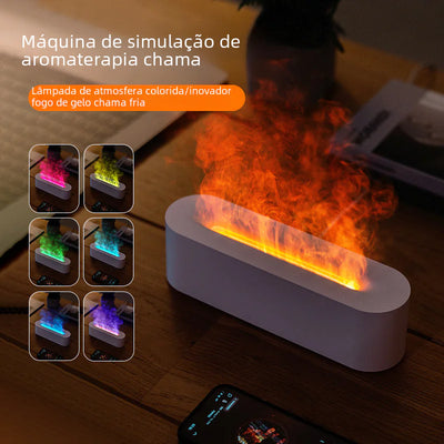 Creative Colorful Flame Aroma Diffuser and Humidifier
