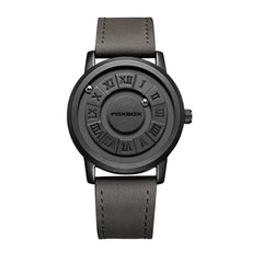 Magnetic Rolling Ball Men's Creative Watch with Edge Design
