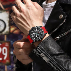 Luxury Waterproof Men's Military Sports Watch with Luminous Feature