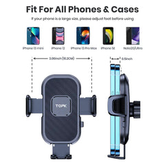 TOPK D38 Car Mount - Multifunctional Phone Holder