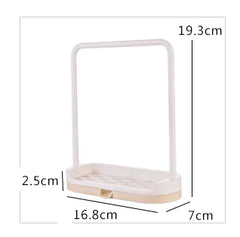 Kitchen Counter Storage Rack for Dish Towels and Cloths