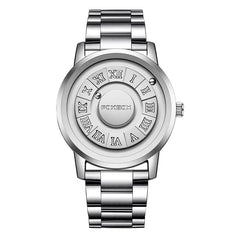 Magnetic Rolling Ball Men's Creative Watch with Edge Design