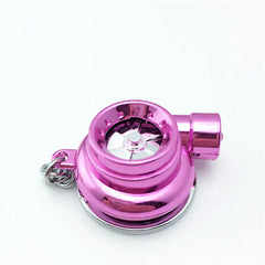 LED Turbine Spinning Keychain