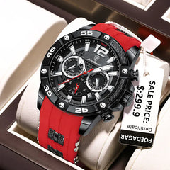 Luxury Waterproof Men's Military Sports Watch with Luminous Feature