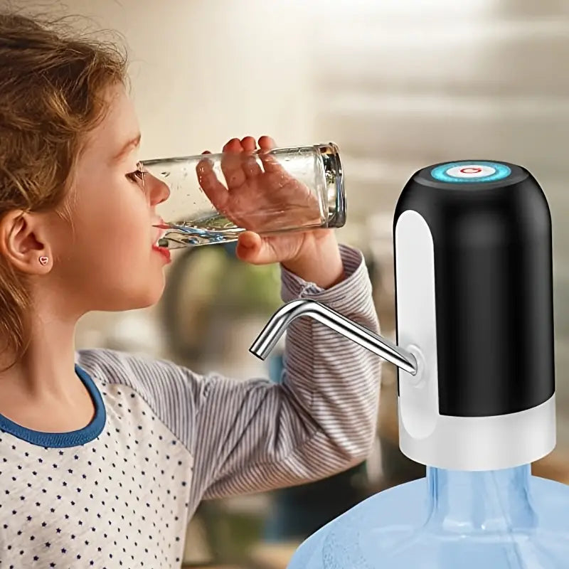 Portable Electric Water Bottle Pump with USB Charging