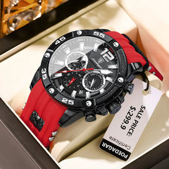 Luxury Waterproof Men's Military Sports Watch with Luminous Feature