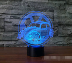3D VW Beetle Car LED Lamp with Touch and Remote Control
