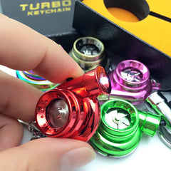 LED Turbine Spinning Keychain