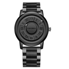 Magnetic Rolling Ball Men's Creative Watch with Edge Design