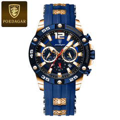 Luxury Waterproof Men's Military Sports Watch with Luminous Feature