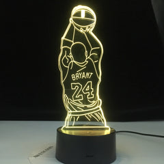 Colorful Touch Remote LED Visual Lamp 3D Night Light #24 Bryant