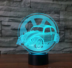3D VW Beetle Car LED Lamp with Touch and Remote Control