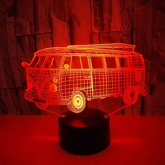 3D Bus Night Light - LED Table Lamp