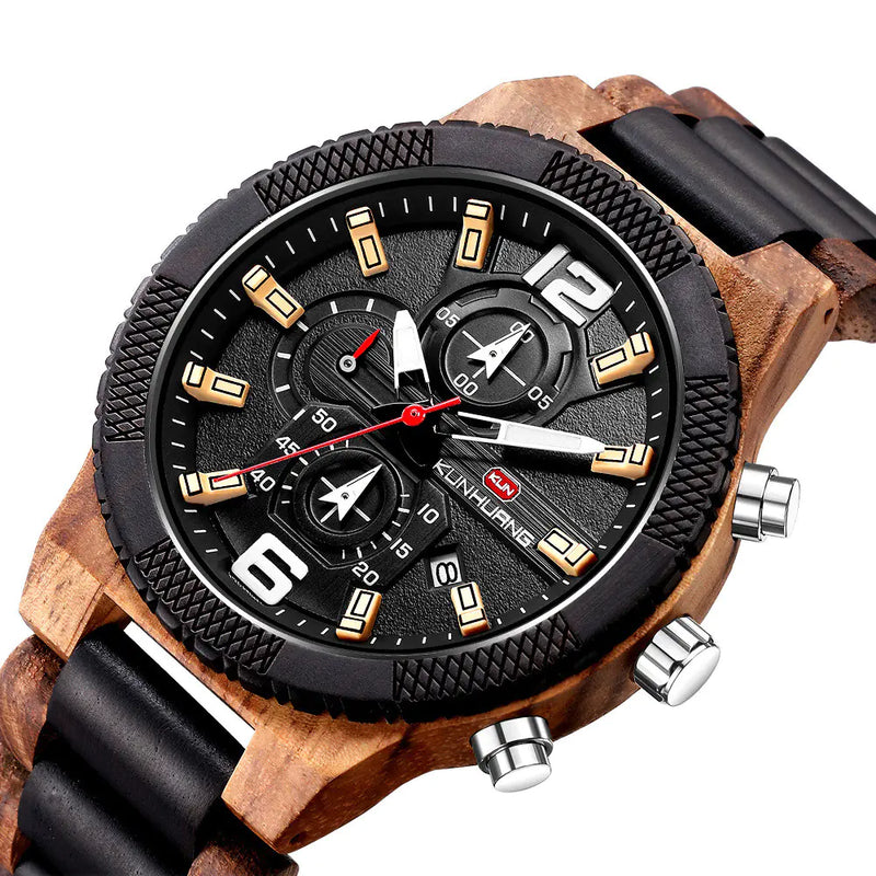 Men's Wooden Watch with Stylish Design
