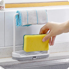 Kitchen Counter Storage Rack for Dish Towels and Cloths