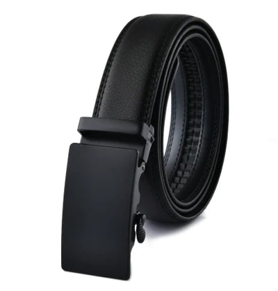 Automatic Buckle Belt for Men - Genuine Leather (One)