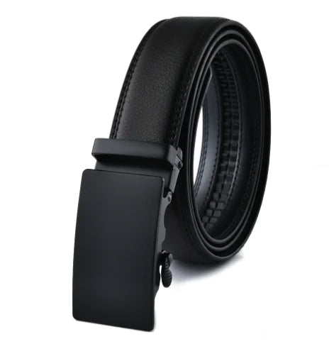 Automatic Buckle Belt for Men - Genuine Leather (One)