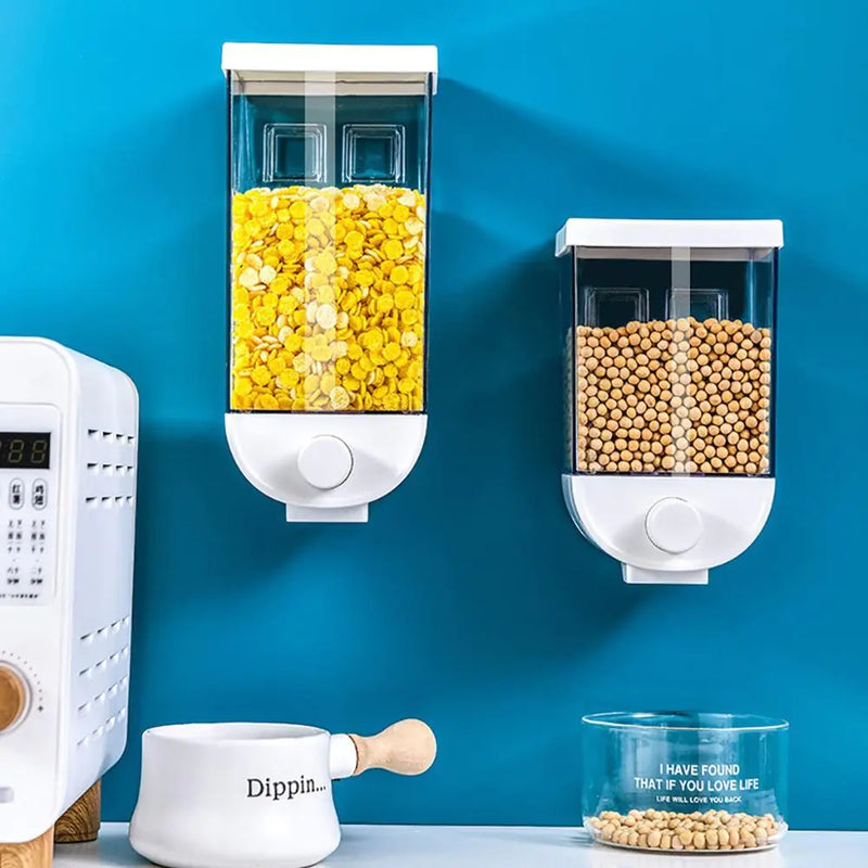 Plastic Wall-Mounted Grain Storage Container Box