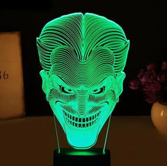 Joker Style LED 3D Night Light with Adjustable Features